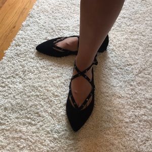 Rebecca Minkoff black suede ballet flats